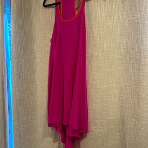 Elegant Pink Sleeveless Dress